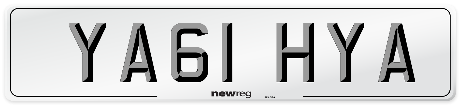 YA61 HYA Number Plate from New Reg